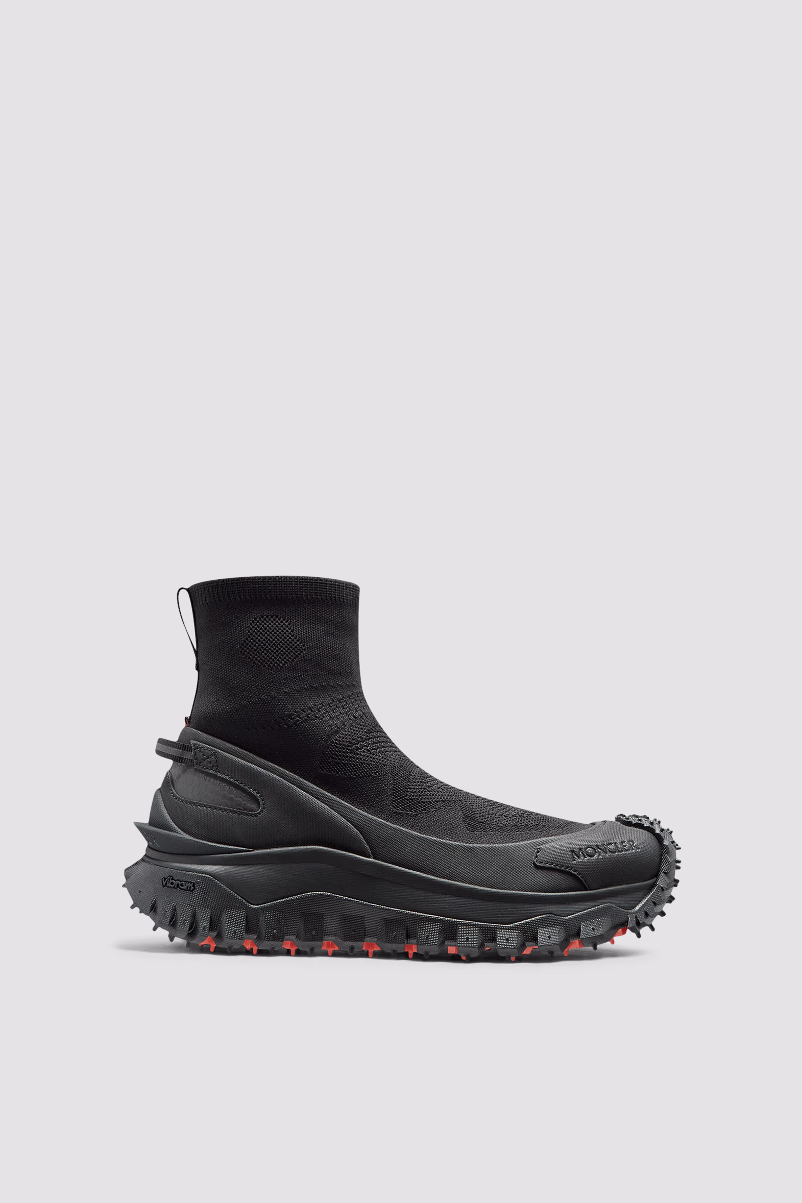 Trailgrip Knit High Top Sneakers Men Black Moncler 0